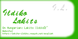 ildiko lakits business card